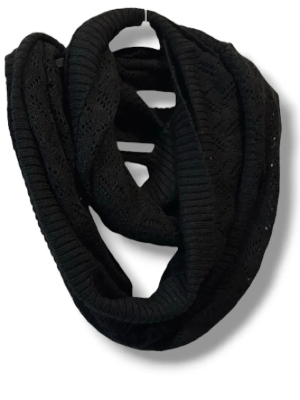 The Limited Women’s Black Infinity Cowl Scarf Millennium Y2K Fashion